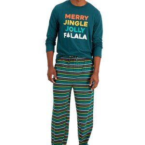 Family Pajamas Mens Matching Merry Jingle Mix It Family Pajama Set,Small